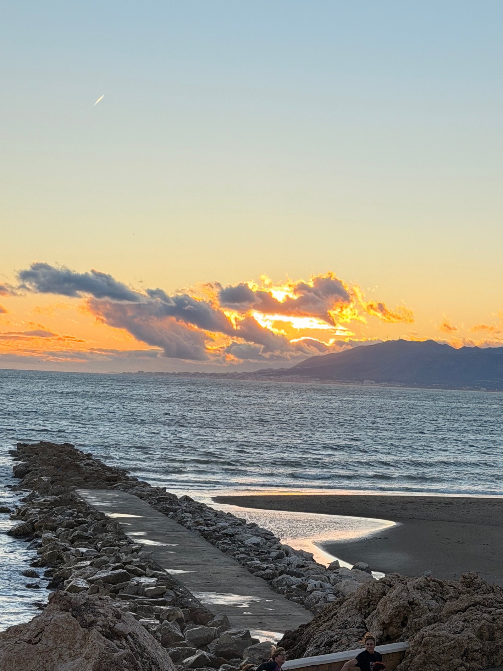 Atardecer en la costa de Málaga